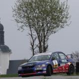 Erzgebirgler auf Punktejagd in Hessen: Peter Corazza im Mitsubishi Lancer